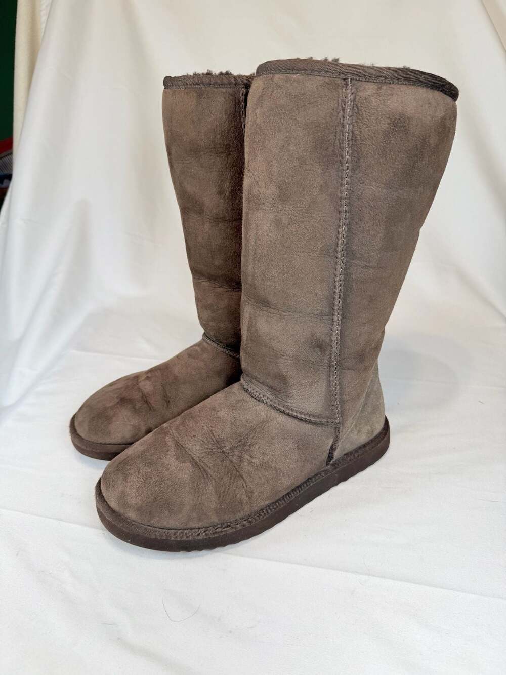 Classic CozycoreUGG Australia Classic Tall Brown Suede Sheepskin Winter Boots si